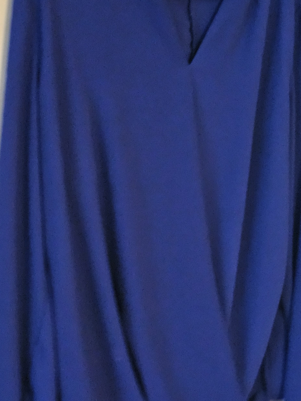 Blue Draped V-Neck Mossimo Blouse Sz L - Picture 5 of 7